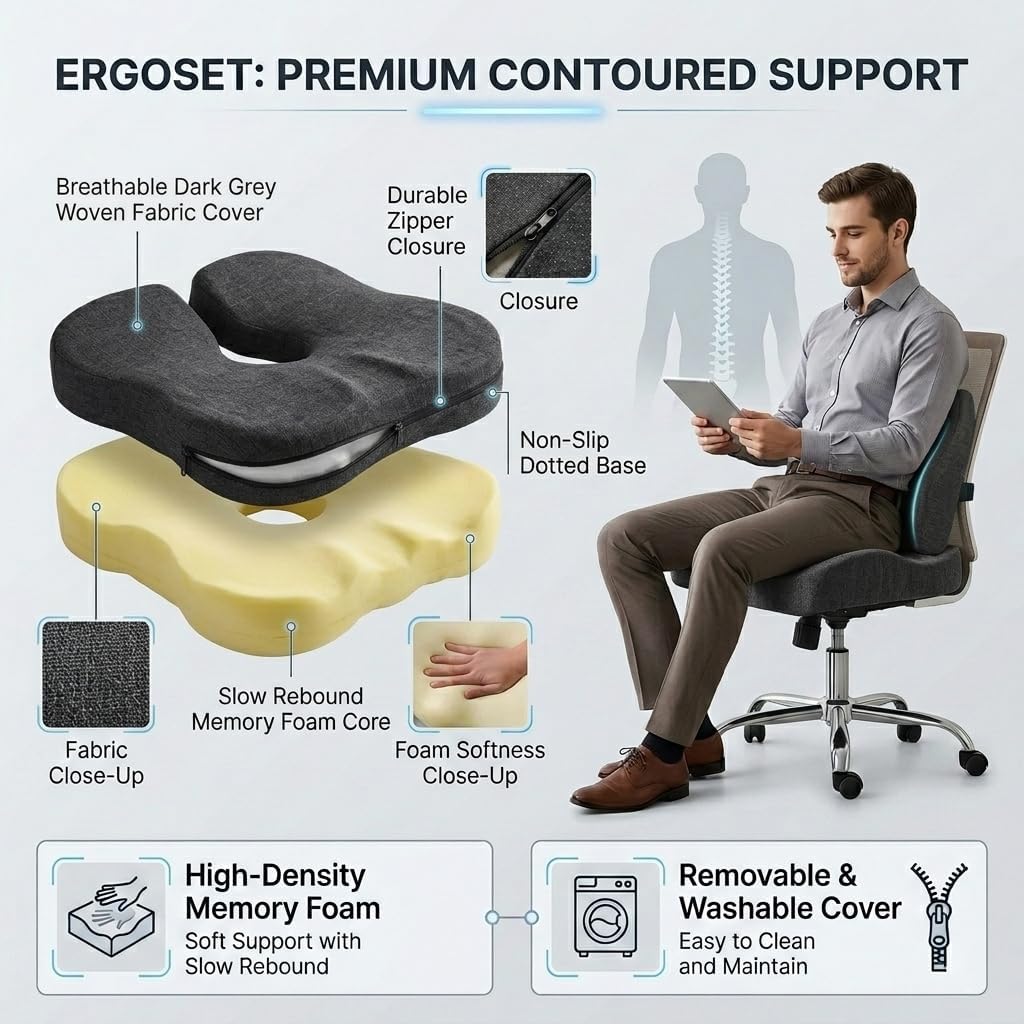 💺 Stay Comfortable All Day with Our Adjustable Wheelchair Cushion 🌞