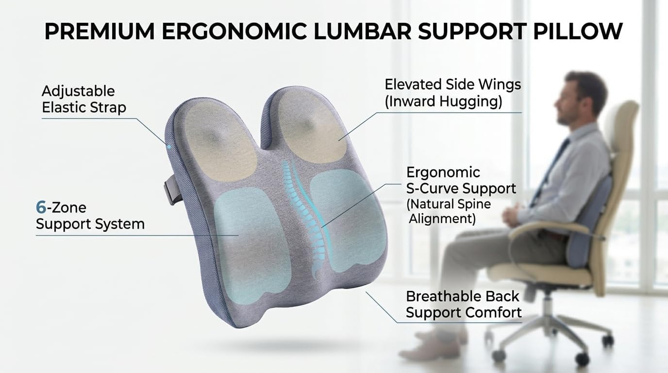 💺 Stay Comfortable All Day with Our Adjustable Wheelchair Cushion 🌞