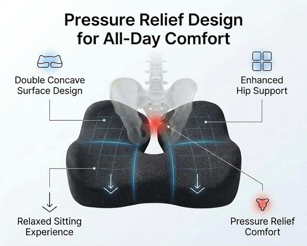 💺 Stay Comfortable All Day with Our Adjustable Wheelchair Cushion 🌞