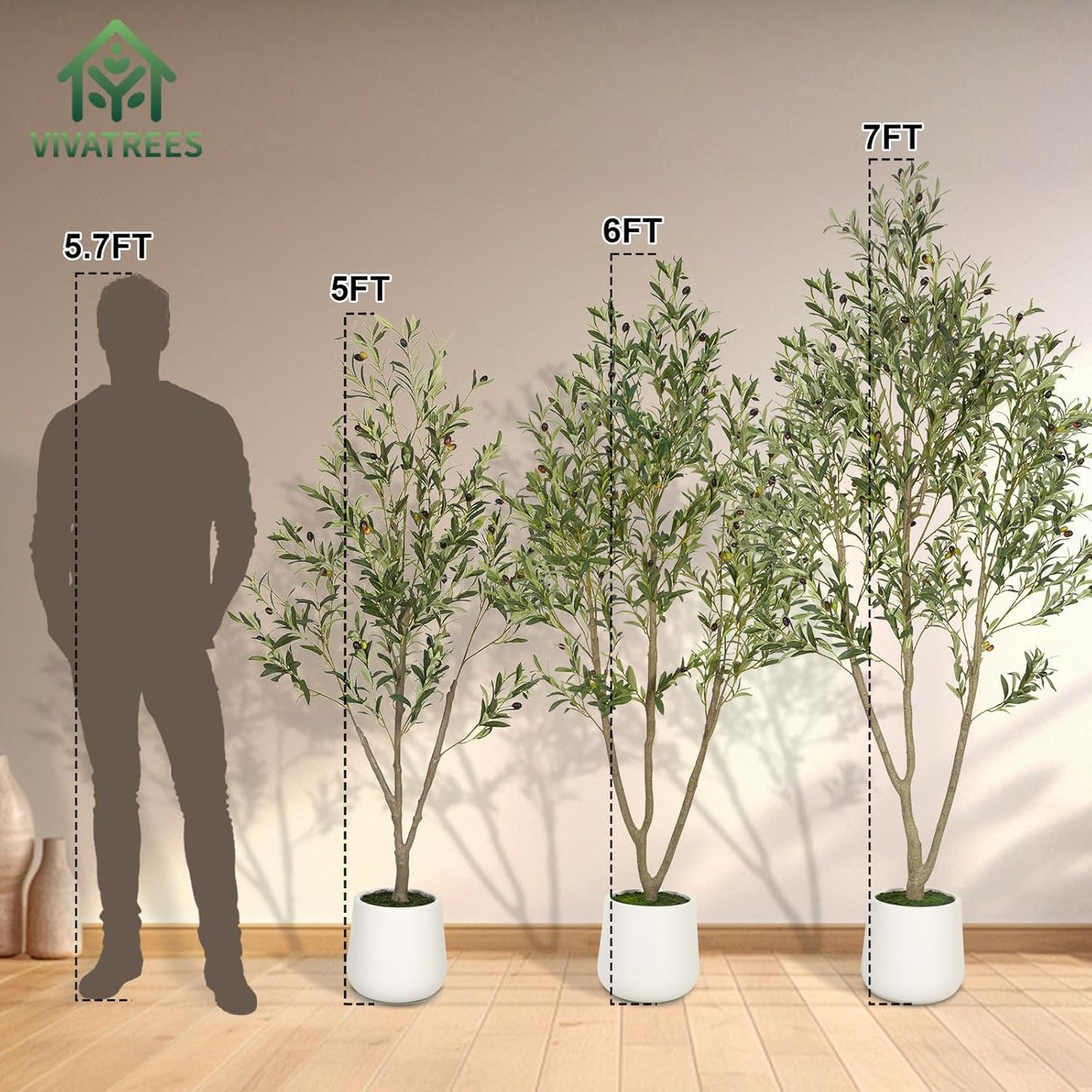 🌿 Lifelike Artificial Plant in a Natural Planter for a Touch of Green 🌱