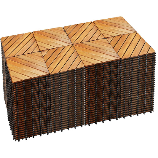 🍂 Transform Your Patio with Solid Acacia Wood Interlocking Tiles – Durable & Chic! 🌟