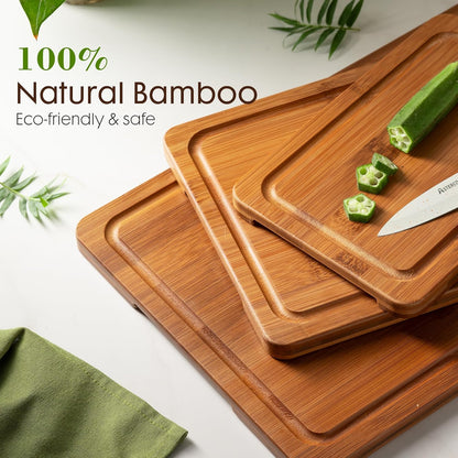 🍞 Premium Reversible Carbonized Wood Cutting Board - Perfect for Every Kitchen! 🍅