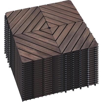 🍂 Transform Your Patio with Solid Acacia Wood Interlocking Tiles – Durable & Chic! 🌟